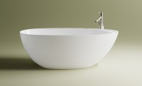 Ванна из искусственного камня Астра-Форм Исида 170x80 см, отдельностоящая, белая, овальная