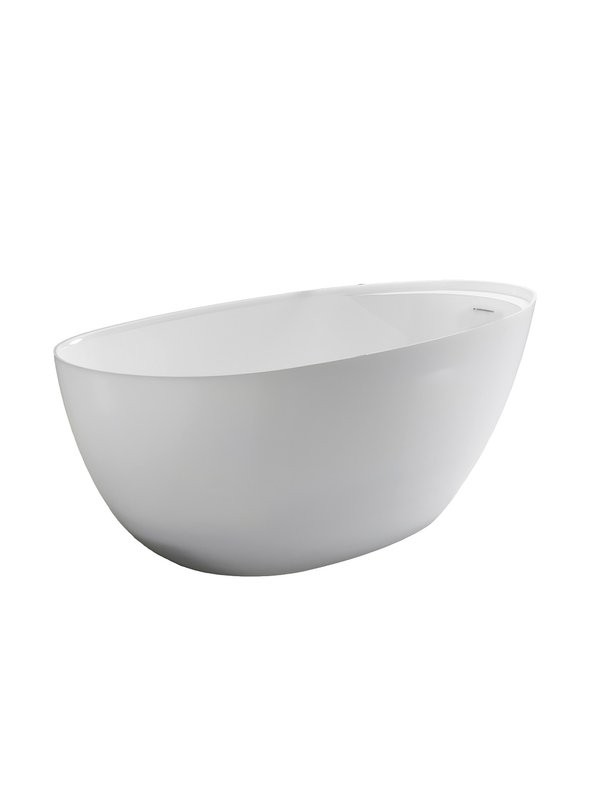 Ванна из искусственного камня Астра-Форм Исида 170x80 см, отдельностоящая, белая, овальная