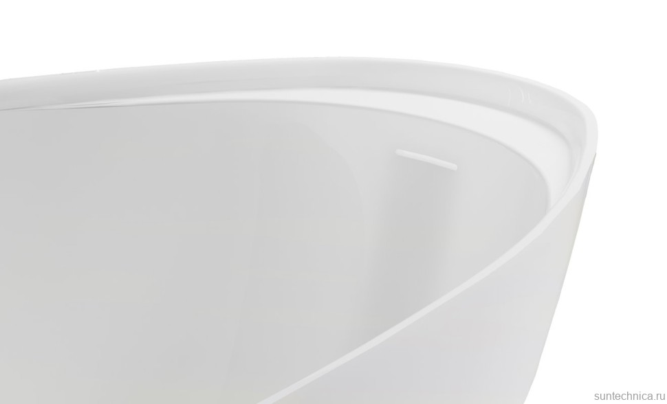 Ванна из искусственного камня Астра-Форм Исида 170x80 см, отдельностоящая, белая, овальная