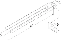 Держатель для полотенец AM.PM Inspire 2.0 A50A32622 черный Держатель для полотенец AM.PM Inspire 2.0 A50A32622 черный