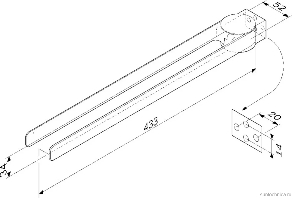 Держатель для полотенец AM.PM Inspire 2.0 A50A32622 черный
