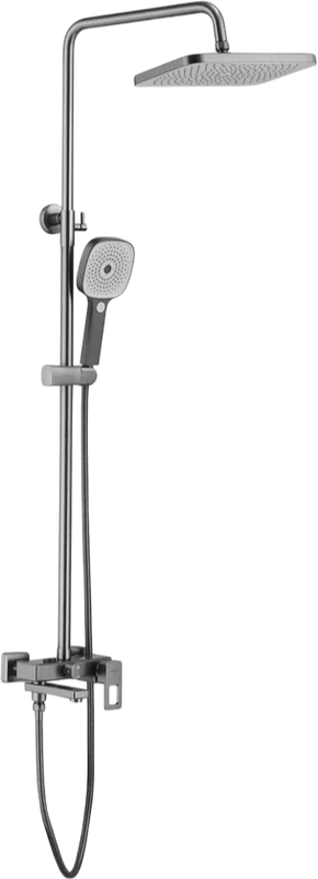Душевая стойка Shevanik S8236T оружейная сталь