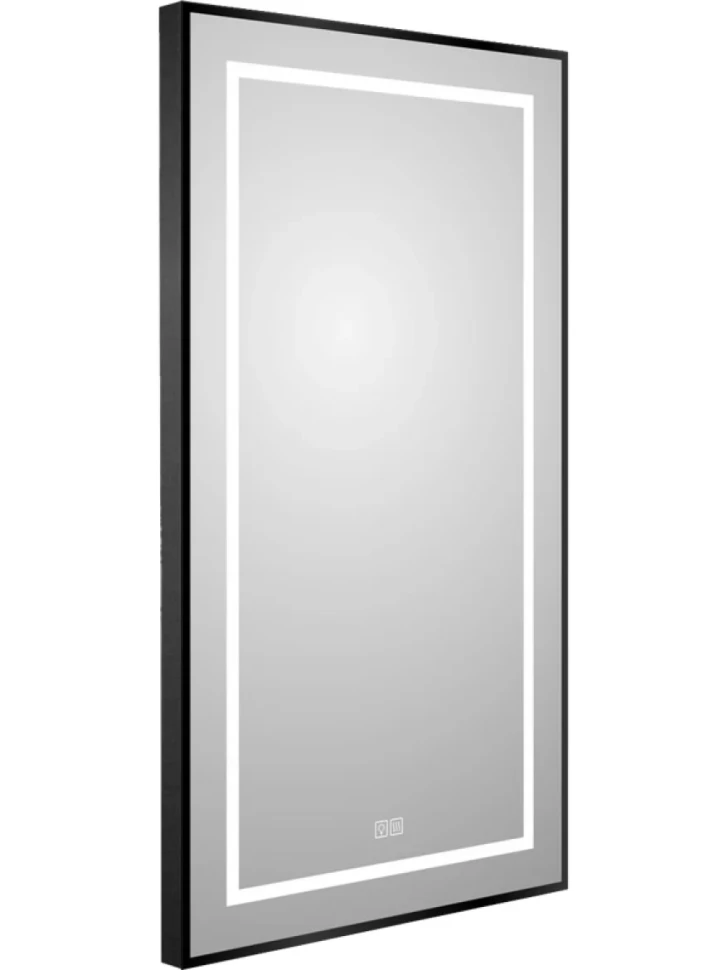 Зеркало BelBagno Kraft 90x50, с подсветкой, с подогревом, черный