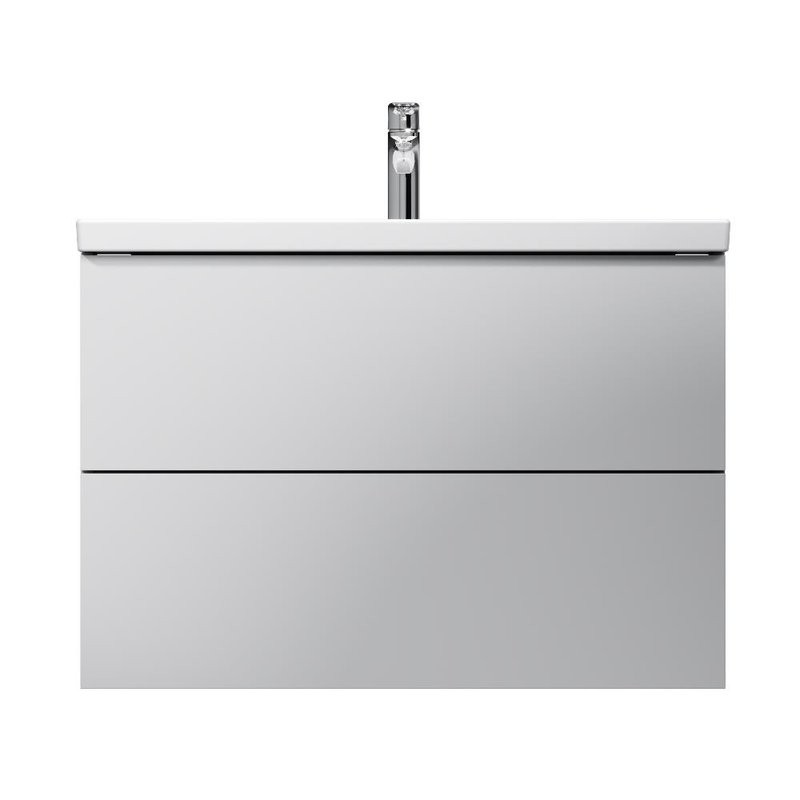 Тумба под раковину без столешницы AM.PM Gem 80 подвесная, 2 ящика, белый глянец