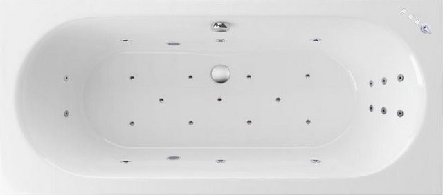 Акриловая ванна Excellent Oceana WAEX.OCE16.ULTRA 160x75 см, встраиваемая, с гидромассажем, белая, с каркасом, со сливом-переливом