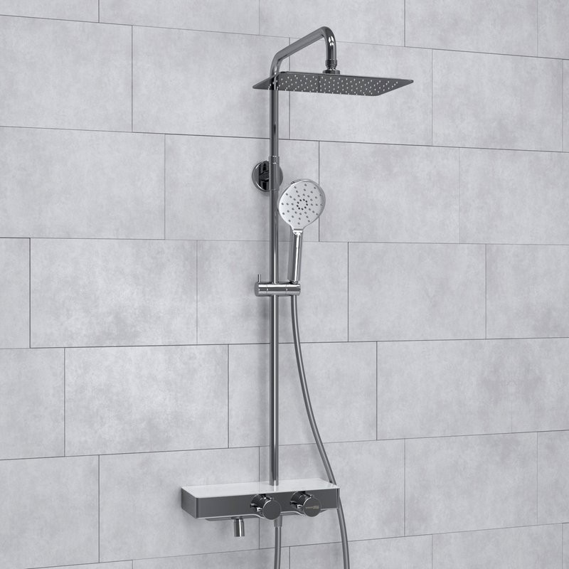 Душевая стойка Wasserkraft Aller A113.069.127.CH Thermo с термостатом, хром