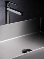 Накладная раковина AltroBagno Solido 001022 MtGr 60 оружейная сталь, прямоугольная, нержавеющая сталь