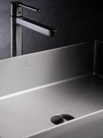 Накладная раковина AltroBagno Solido 001022 MtGr 60 оружейная сталь, прямоугольная, нержавеющая сталь