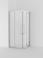 Душевой уголок Cezares Relax RELAX-304-A-2-100-C-CR 100x100, профиль глянцевый хром