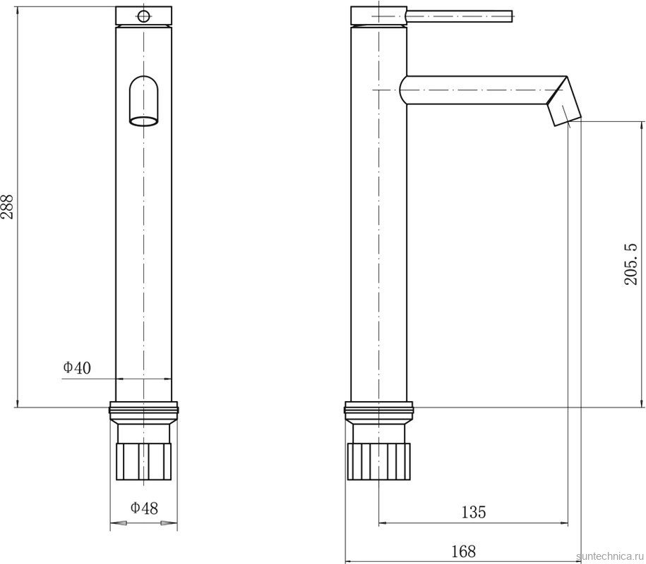Смеситель для раковины Fashun A51233 сатин