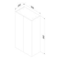Шкаф в ванную AM.PM X-Joy M85CHX0502WG 50 подвесной, глянцевый белый