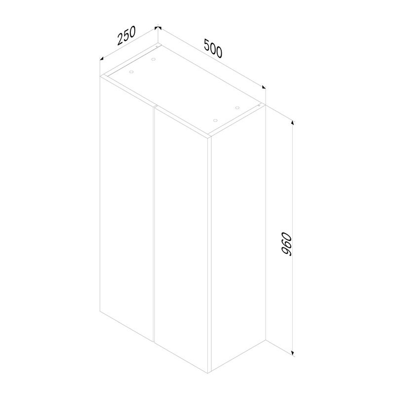 Шкаф в ванную AM.PM X-Joy M85CHX0502WG 50 подвесной, глянцевый белый