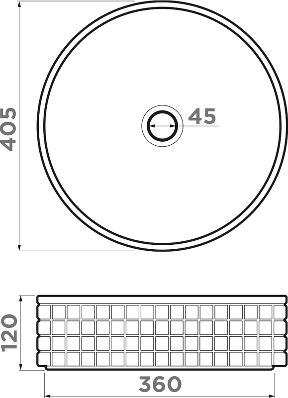 Накладная раковина Omoikiri Akira 40 WH, белая