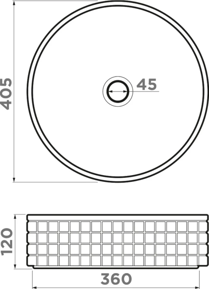 Накладная раковина Omoikiri Akira 40 WH, белая