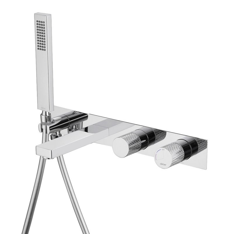 Встраиваемый смеситель для душа и ванны Abber Rund AF8730 С ВНУТРЕННЕЙ ЧАСТЬЮ, хром