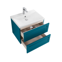 Тумба под раковину без столешницы Art&Max Platino 60 подвесная, бирюзовая матовая
