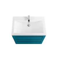 Тумба под раковину без столешницы Art&Max Platino 60 подвесная, бирюзовая матовая