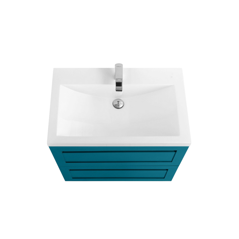 Тумба под раковину без столешницы Art&Max Platino 60 подвесная, бирюзовая матовая