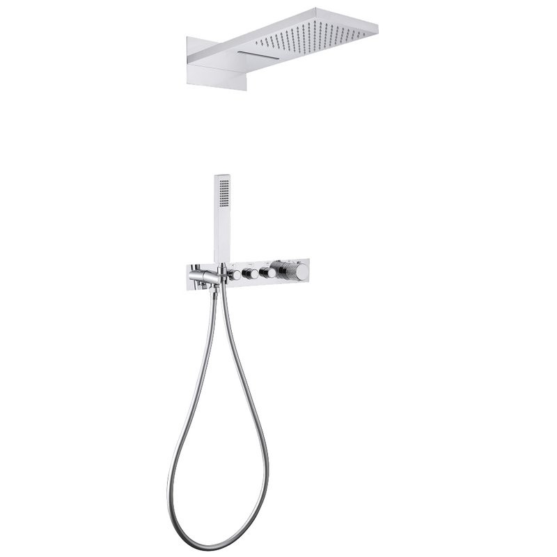 Душевой комплект Abber Rund AF8752 С ВНУТРЕННЕЙ ЧАСТЬЮ, хром