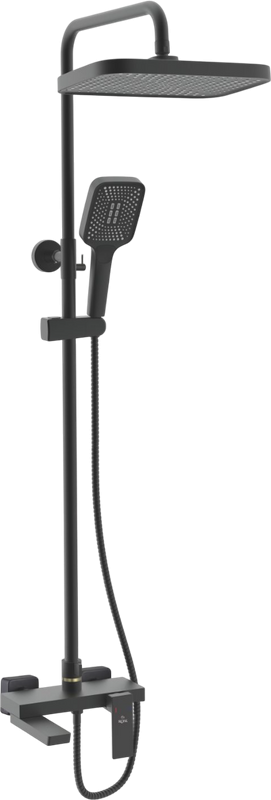 Душевая стойка Rose R1836H черная