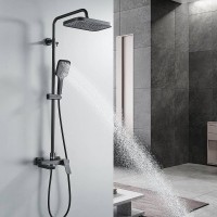 Душевая стойка Rose R1836H черная