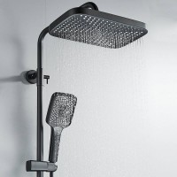 Душевая стойка Rose R1836H черная