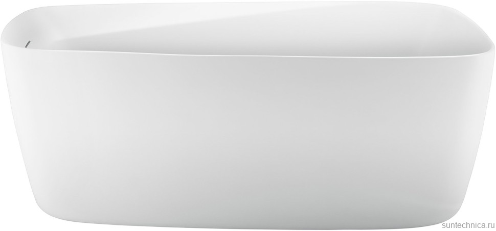 Акриловая ванна Aquanet Trend 260046 170x80 см, левая, отдельностоящая, белая, овальная, на ножках, со сливом-переливом