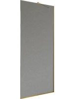 Душевая перегородка Maybahglass MGD-682-3у 109 см, профиль золото, стекло графит матовое