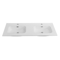 Тумба с раковиной Cezares Duet 120 фисташковый софт, раковина Cezares CZR-8095-120-2 двойная
