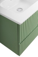 Тумба с раковиной Cezares Duet 120 фисташковый софт, раковина Cezares CZR-8095-120-2 двойная