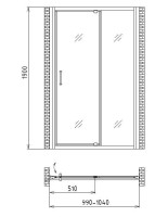 Душевая дверь Gemy Sunny Bay S28191A