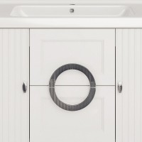 Тумба с раковиной ASB-Woodline Федерика 100 напольная, белая