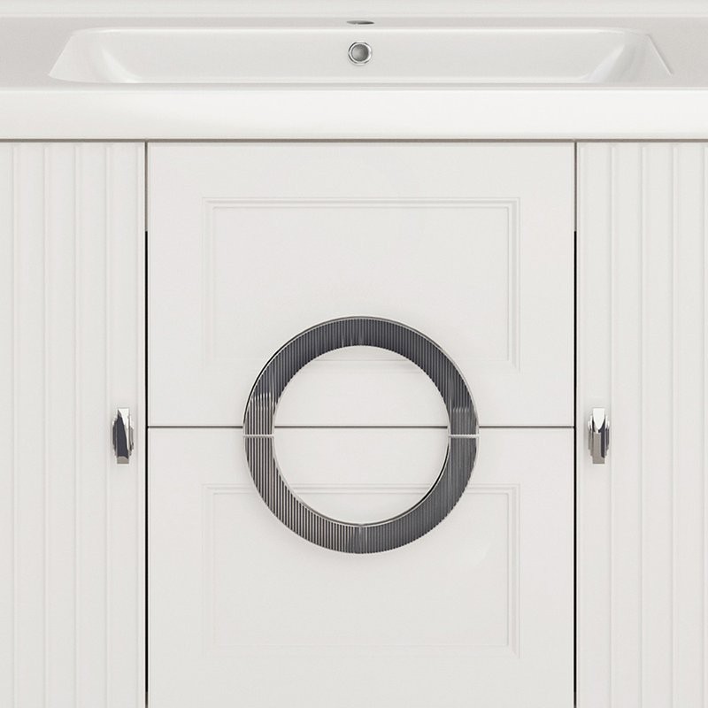 Тумба с раковиной ASB-Woodline Федерика 100 напольная, белая