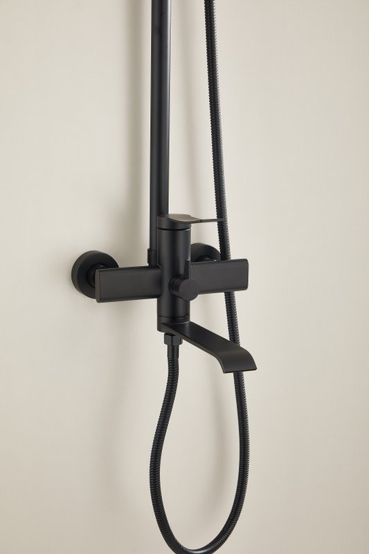 Душевая стойка BELZ B812 B24812-7 матовая черная