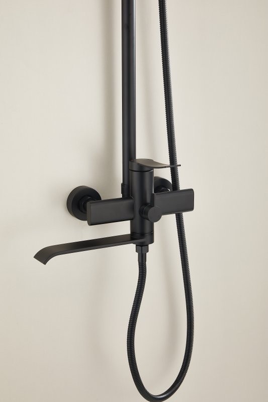 Душевая стойка BELZ B812 B24812-7 матовая черная