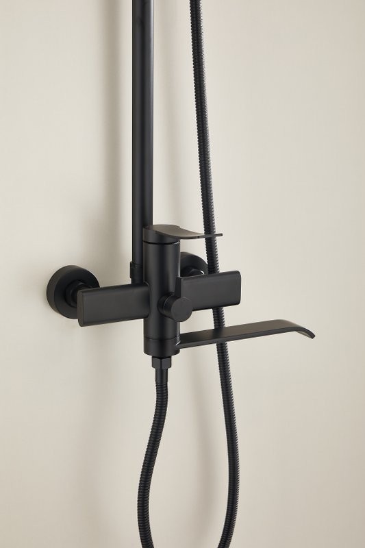 Душевая стойка BELZ B812 B24812-7 матовая черная