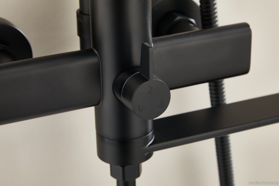 Душевая стойка BELZ B812 B24812-7 матовая черная