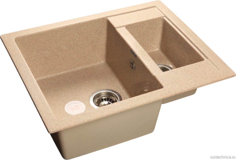 Мойка кухонная GranFest Quadro GF-Q610K песочная