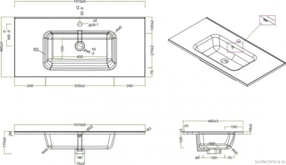 Мебель для ванной комнаты BelBagno Kraft 100 rovere galifax bianco