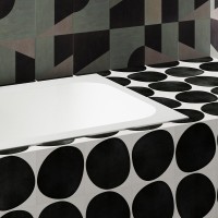 Ванна из искусственного камня Salini Orlanda Kit 170x70 см, встраиваемая, белая, со сливом-переливом, с донным клапаном