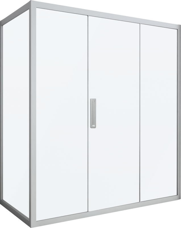 Душевой уголок Kubele DE019 R3-MAT-MT 140х80 см, профиль матовый хром