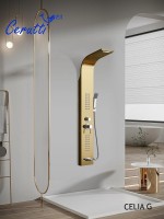 Душевая панель Ceruttispa Celia G CT10404 золото