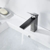 Смеситель для раковины Shevanik S4401T, оружейная сталь Смеситель для раковины Shevanik S4401T, оружейная сталь