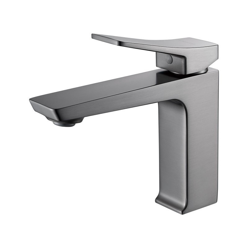 Смеситель для раковины Shevanik S4401T, оружейная сталь