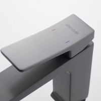 Смеситель для раковины Shevanik S4401T, оружейная сталь
