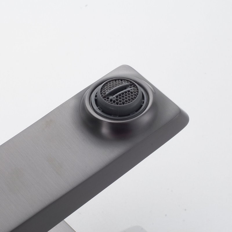 Смеситель для раковины Shevanik S4401T, оружейная сталь