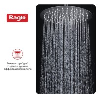 Верхний (тропический) душ Raglo R451.56.09, графит