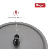 Верхний (тропический) душ Raglo R451.56.09, графит
