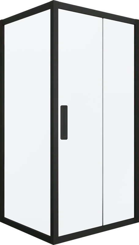 Душевой уголок Kubele DE019 S-MAT-BLMT 105х105 см, профиль матовый черный