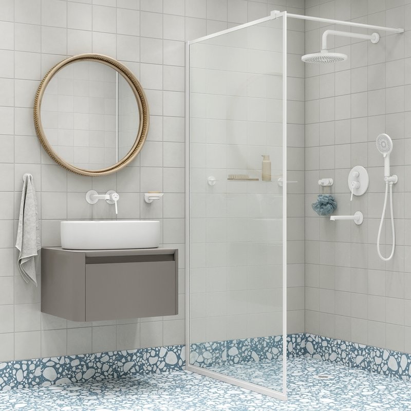 Смеситель для раковины IDDIS Odda ODDWT00i65 С ВНУТРЕННЕЙ ЧАСТЬЮ, белый матовый